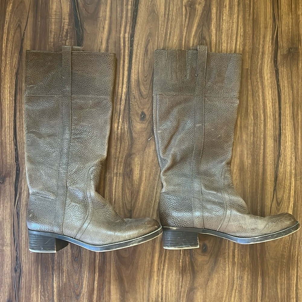 Leather boots tall size 10 women’s